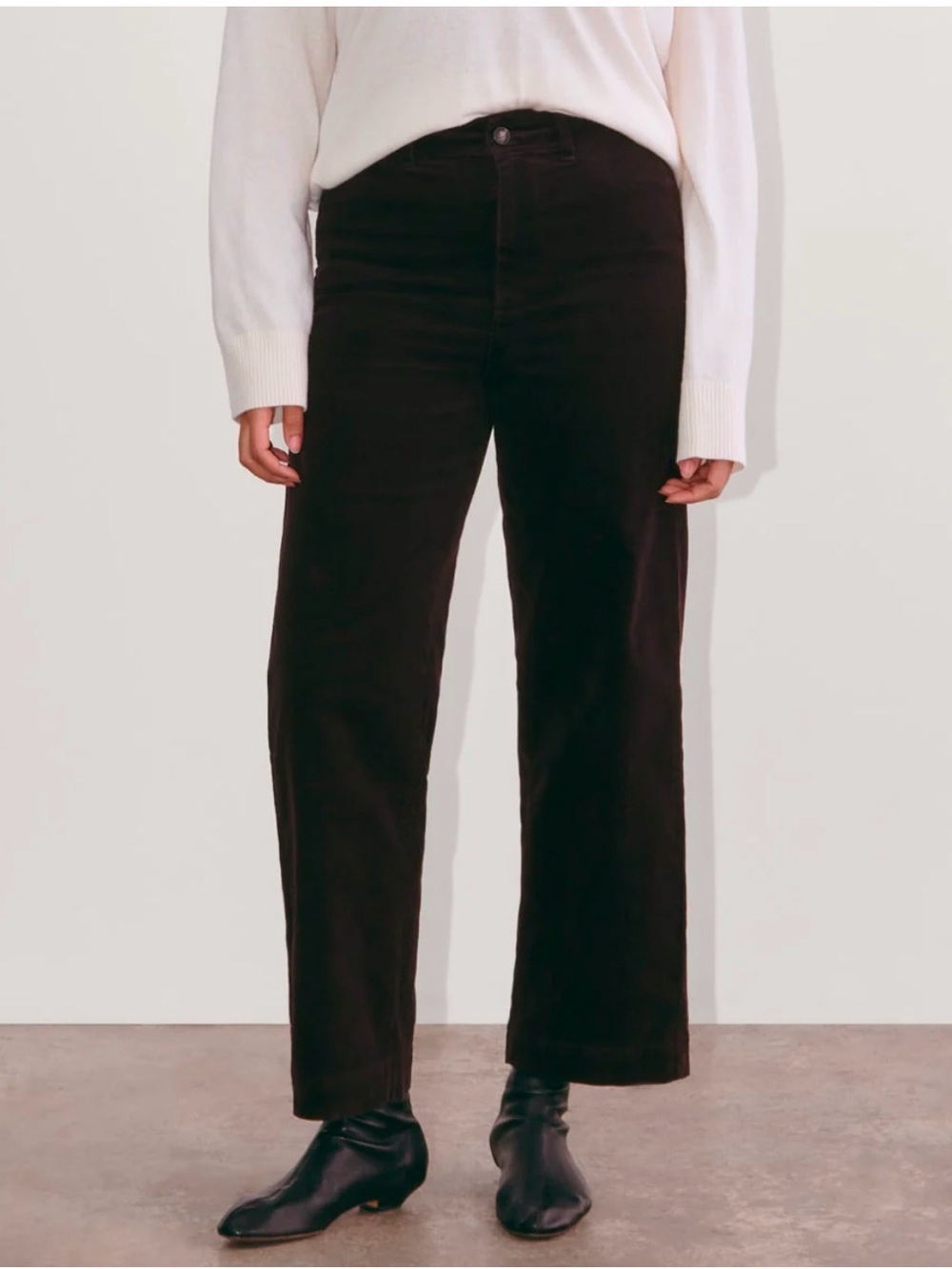 Everlane The Sailor Pant in Black Corduroy